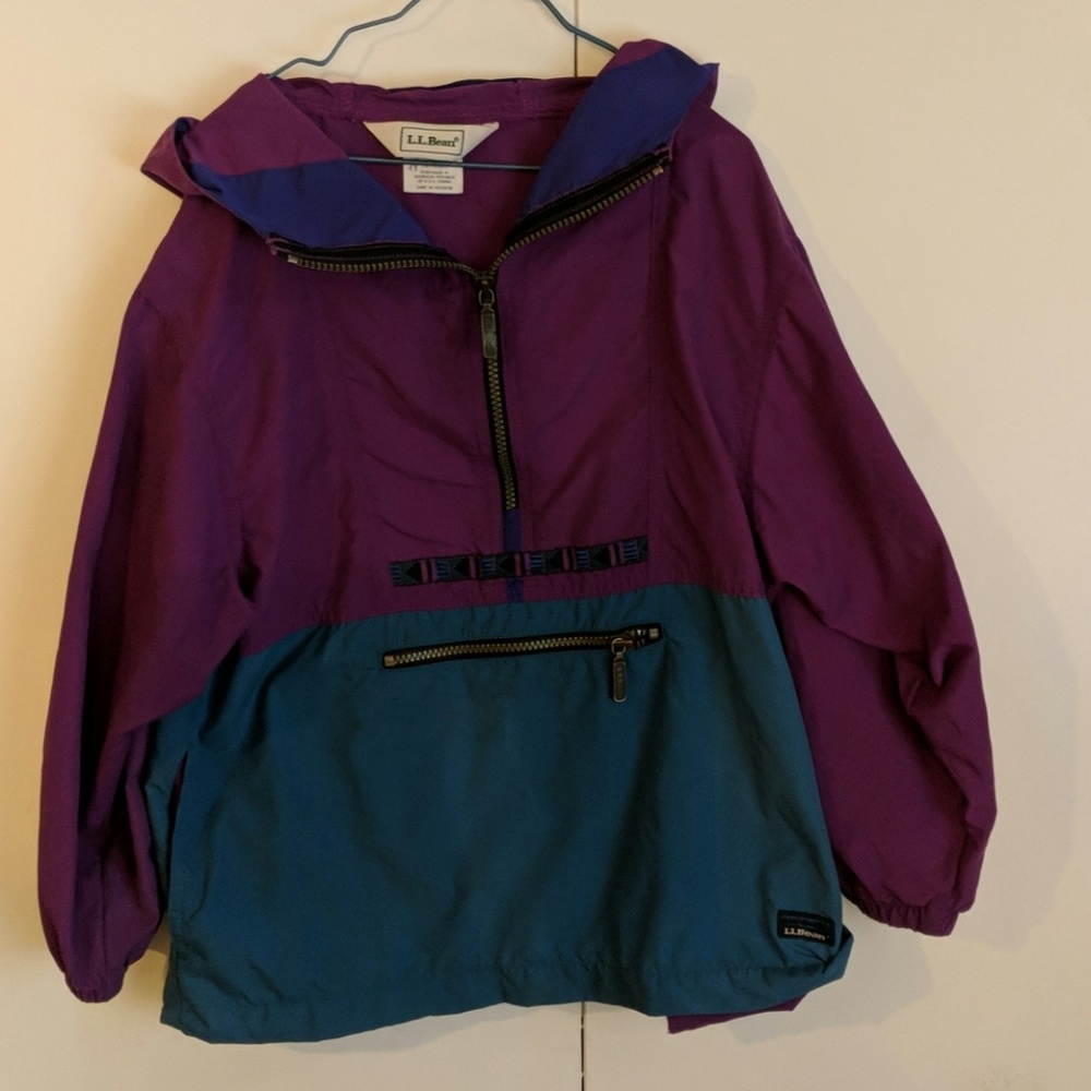 Kids L.L. Bean nylon windbreaker jacket